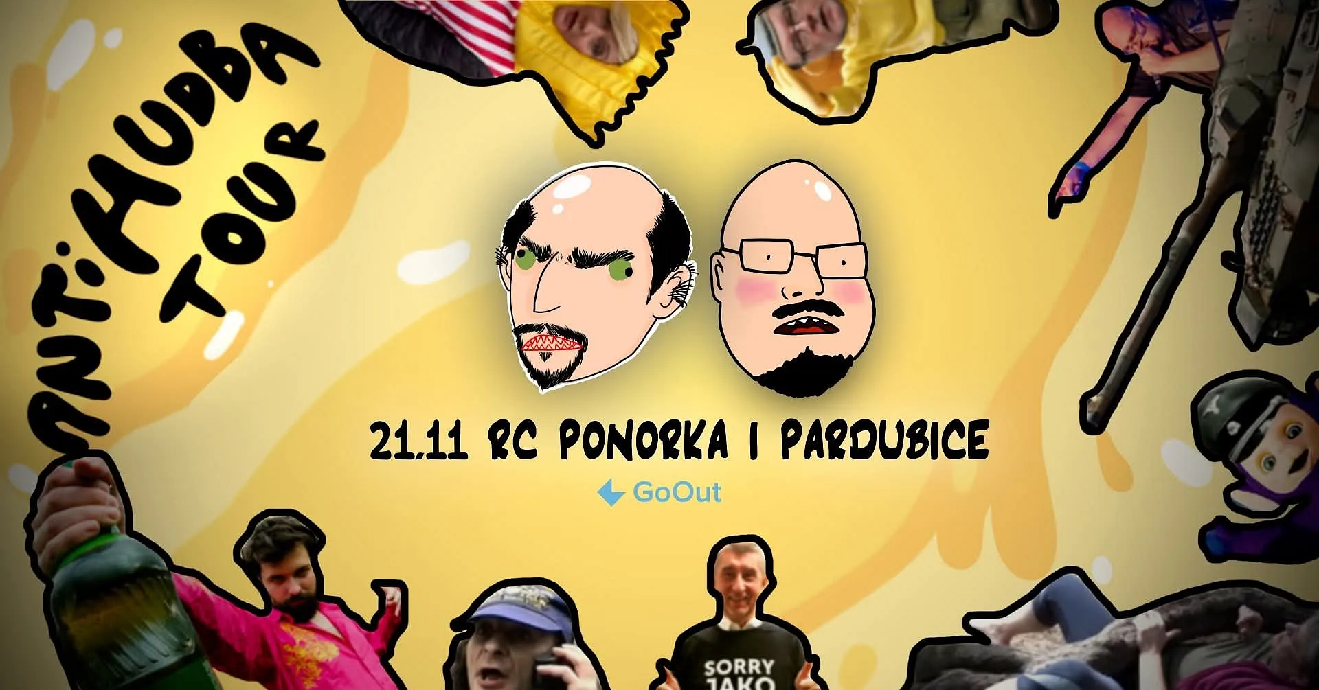 Vráťa Hošek & Vadnej Hrošík+ Pondělníci - ANTIHUDBA TOUR